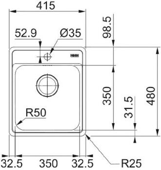 Мойка Franke Bell BCX 610-42 TL