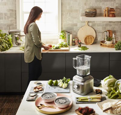 Блендер KitchenAid ARTISAN K400, серебряный медальон, 5KSB4026EMS