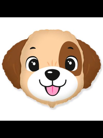 Фольгированные шары с гелием "Щенок голова"