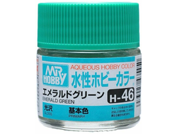 Mr. Hobby: Краска акриловая H46 "Emerald Green Gloss"