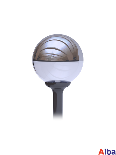 Шар 400мм с серебристым напылением Светильник уличный 40см