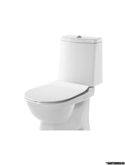 Унитаз-компакт Sanita Luxe Next Luxe Slim SL DM (гориз, ниж, 2кн. Geberit, дюро м/лифт, clip up)