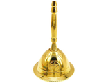 Колокольчик с Пентаграммой 7см, D44мм металл  цвет золото . цвет серебро