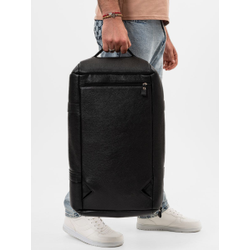 Кожаная дорожная сумка / рюкзак Napoli black 
(арт. 4034-01)