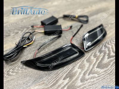 Задние фонари Toyota Camry 55 14-17 в бампер LED черные