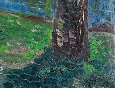 "Берёзовая роща" холст масло Шутов Н.М. 1970-е годы