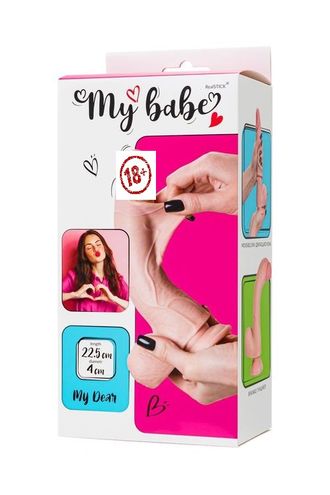 583004 Реалистичный фаллоимитатор My Babe My Dear, TPE, телесный, 22,5 см