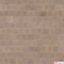 Декор паркетной доски Haro Карре Дуб Селектив Серо-Голубой (Торцевой распил), масло 539074 фронт