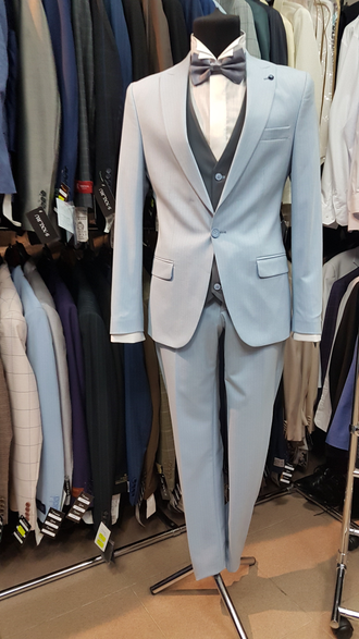 Костюм голубой