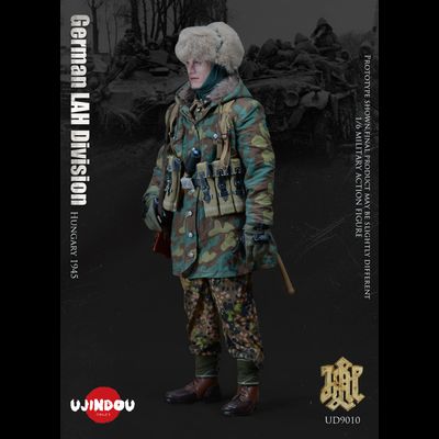 ПОВРЕЖДЕНА УПАКОВКА - Немецкий солдат в Венгрии, 1945 г - КОЛЛЕКЦИОННАЯ ФИГУРКА 1/6 WWII German LAH Division Hungary 1945 (UD9010) - UJINDOU
