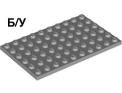 ! Б/У - Plate 6 x 10, Light Bluish Gray (3033 / 4211405) - Б/У