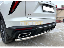 Защита заднего бампера  Папа Тюнинг d53 для HAVAL F7 2024-