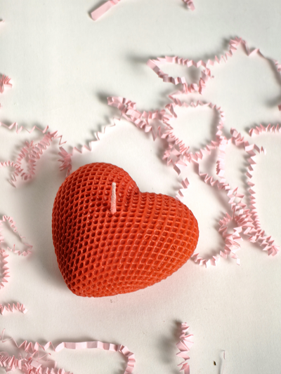 Свеча "Сердце" Красный