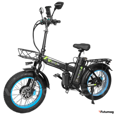 Электровелосипед Syccyba H1 DUAL синий