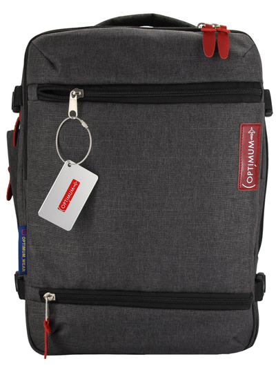 Дорожная бирка для багажа - брелок из металла Optimum RBF, белая