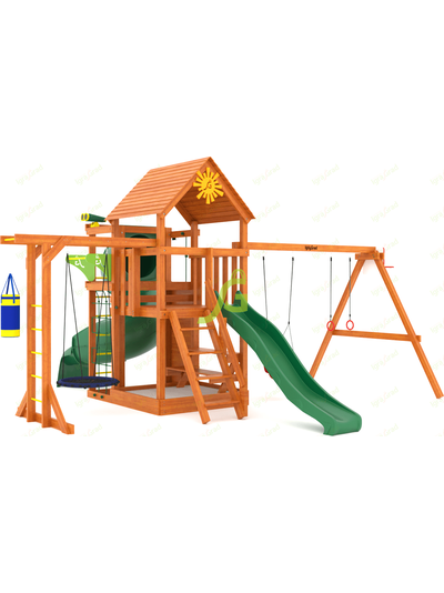 Детская площадка IgraGrad Крафт Pro 4 с трубой мод.2