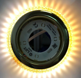 Светильник встраиваемый GX53 KG5359L-5 коричневый золото с подсветкой