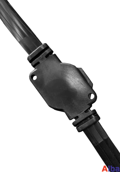 Белт-лайт 2 жилы, 20 см, ЧЕРНЫЙ, 50 метров, 250 шт