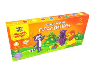 Пластилин &quot;Мульти Пульти&quot; (6 цветов) (3+)