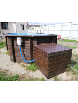Деревянный бассейн Кристалл Иркут на дача