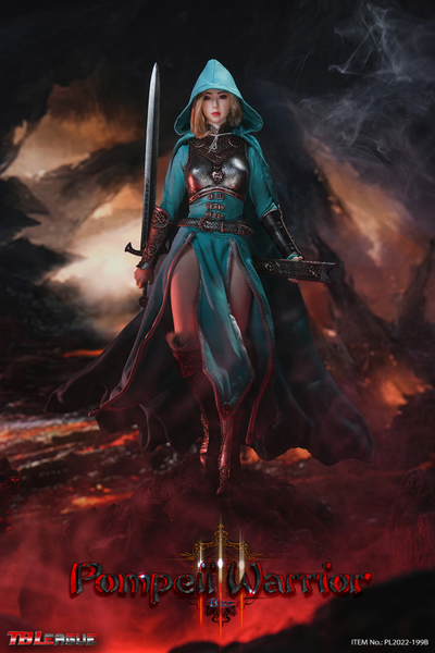 Помпейская воительница в голубом - КОЛЛЕКЦИОННАЯ ФИГУРКА 1/6 Pompeii Warrior Blue (PL2022-199B) - TBLeague