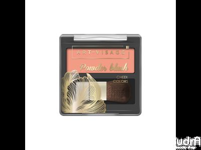 ART VISAGE Компактные румяна "POWDER BLUSH" с кисточкой | Арт Визаж. Тон 301 peach