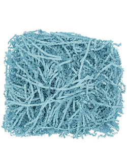 Наполнитель бумажный волнистый Премиум (светло-голубой), 100г