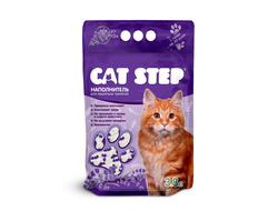 Наполнитель для кошачьих туалетов Cat Step "Лаванда" 7,6 л,  силикагелевый впитывающий