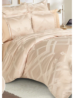 Постельное белье Cleo двуспальное жаккард 180х215х1 220х240х1 50х70х2+5см 70х70х2 21/207-SG