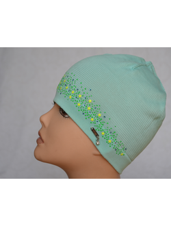 Мятная летняя женская шапка Vizio Италия 5450 фото