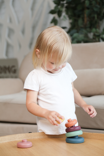 Пирамидка - прорезыватель из пищевого силикона Круги Nature