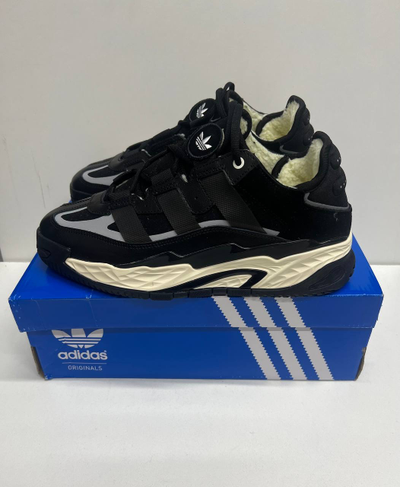 Adidas Niteball Black and Beige с мехом