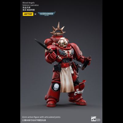 Ленатус, ветеран Кровавых Ангелов (Warhammer 40k) - КОЛЛЕКЦИОННАЯ ФИГУРКА 1/18 Blood Angels Veteran Laenatus (JT3402) - JOYTOY
