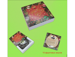 Пряник заварной глазированный "Новогодний" с повидлом  в коробке 420 гр.