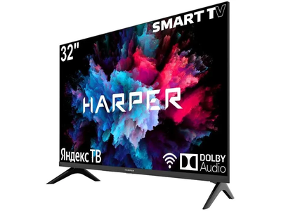 Телевизор Harper 32R750TS  32"  HD Ready  Яндекс ТВ  Черный