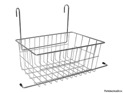 Корзинка хромированная для моющих средств на уборочные тележки 8024, 8036