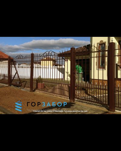 Раздвижные кованые ворота от производителя KOV1506