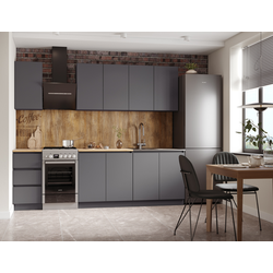 Кухонный гарнитур 2,0 МОРИ, графит