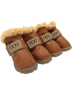 Ботинки для собаки DOG рыжие