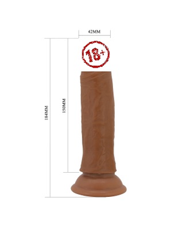 BW-008126LP-1 ФАЛЛОИМИТАТОР С ПОДВИЖНОЙ КОЖЕЙ PRETTY LOVE