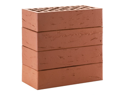 Кирпич облицовочный Темно-красный Рустик 1NF 250х120х65 М150-175 ЛСР