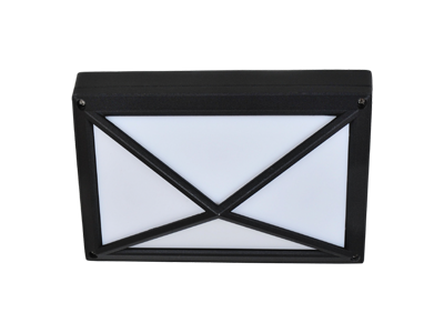 Светильник накладной Ecola B4157S влагозащ.матов.прямоуг.пирамида черный алюм.2*GX53 IP65 215х135х65 FB53PSECS