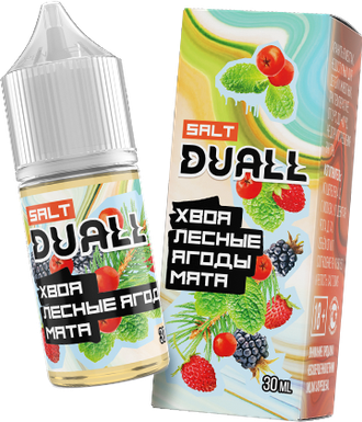 DUALL SALT (STRONG) 30ml - ХВОЯ / ЛЕСНЫЕ ЯГОДЫ / МЯТА