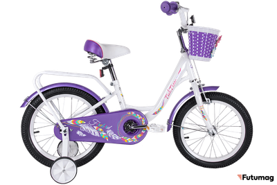 Велосипед TechTeam Firebird 14 бело-фиолетовый