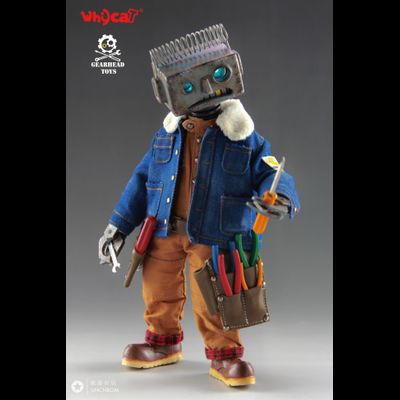 Неуклюжий робот Карри - Коллекционная ФИГУРКА 1/6 scale ClumsyBot  Curry - Whycat&amp;GEARHEADTOYS