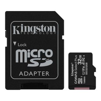 Карта памяти Kingston Canvas Select Plus microSDHC UHS-I + адаптер, SDCS2/32Gb