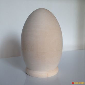Деревянное яйцо 130*90 на подставке цельное заготовка для росписи