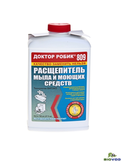 Расщепитель мыла и моющих средств Доктор Робик 809, 798 мл.