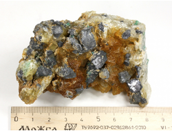 Галенит, флюорит, кварц, Россия, Адыгея (85*50*47 мм, 247 г) №29468