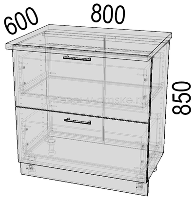 Стол кухонный Берген Н-82 (800)